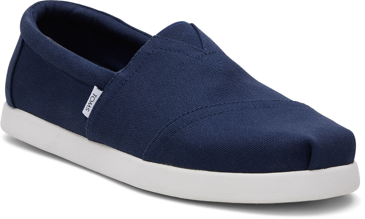 Alpargata FWD Navy Recycled Cotton Canvas TOMS Australia