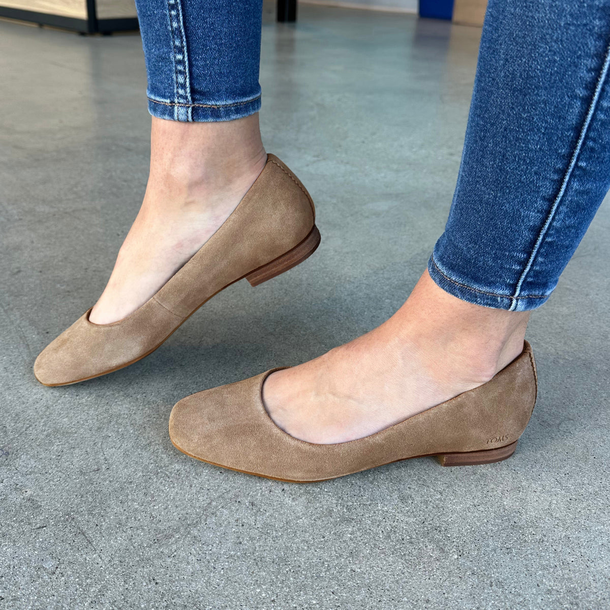 Briella Ballet Flat Dune Suede
