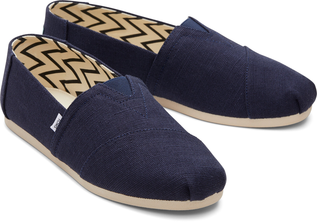 toms classic navy canvas