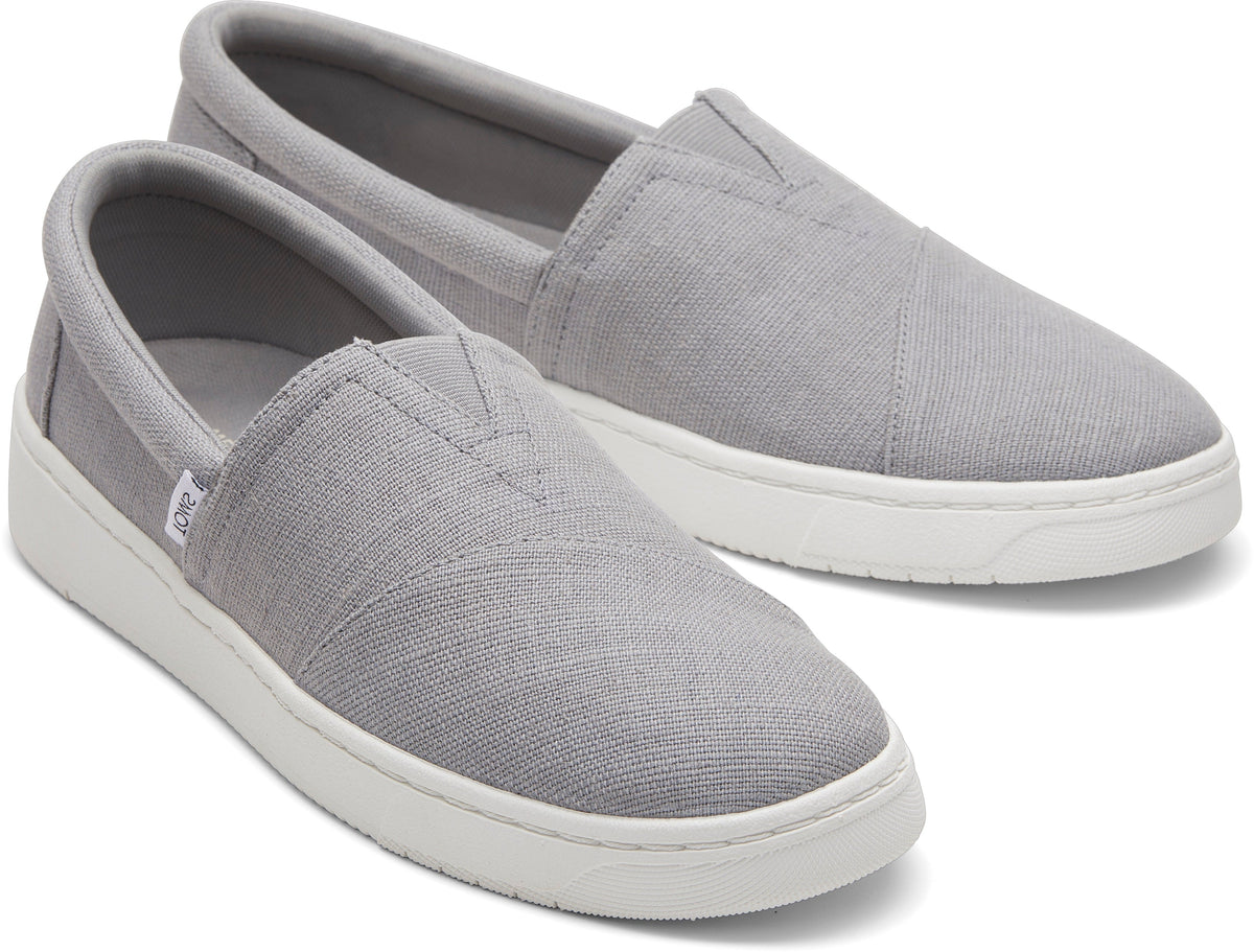 TRVL Lite Alpargata Slip On Ultimate Grey Canvas TOMS Australia