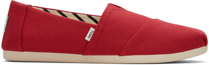 Alpargata Classic - Red Recycled Cotton Canvas