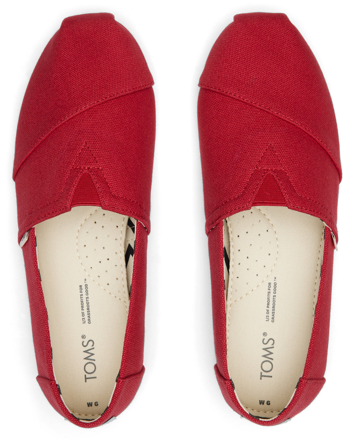 toms red canvas