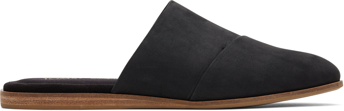 Jade Mule Black Leather – TOMS Australia