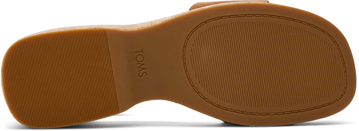 Laila Platform Sandal - Tan Suede