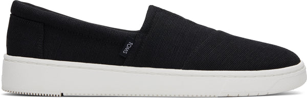 Black canvas platform women's alpargatas discount