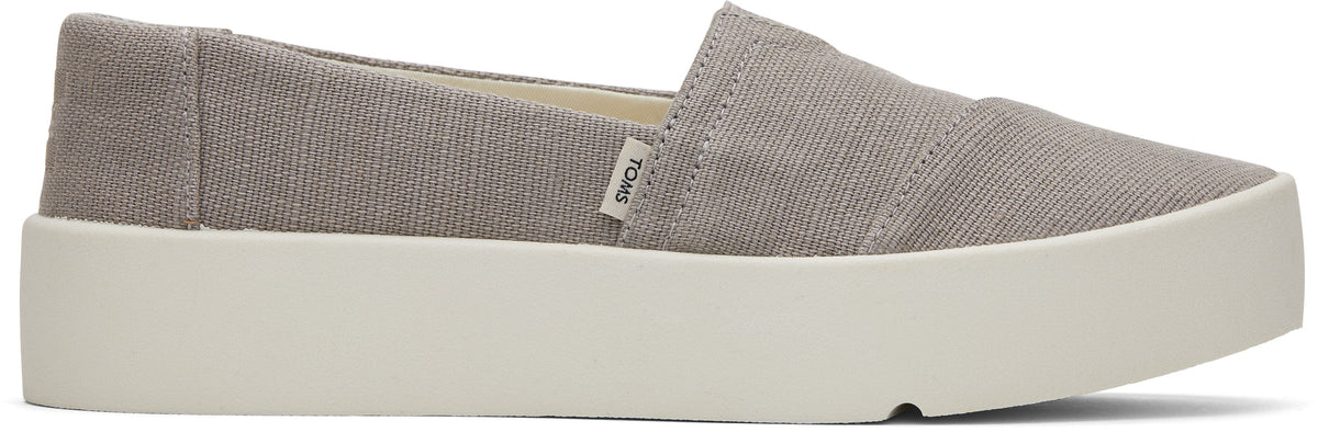 Verona Slip On Sneaker Morning Dove Heritage Canvas TOMS Australia