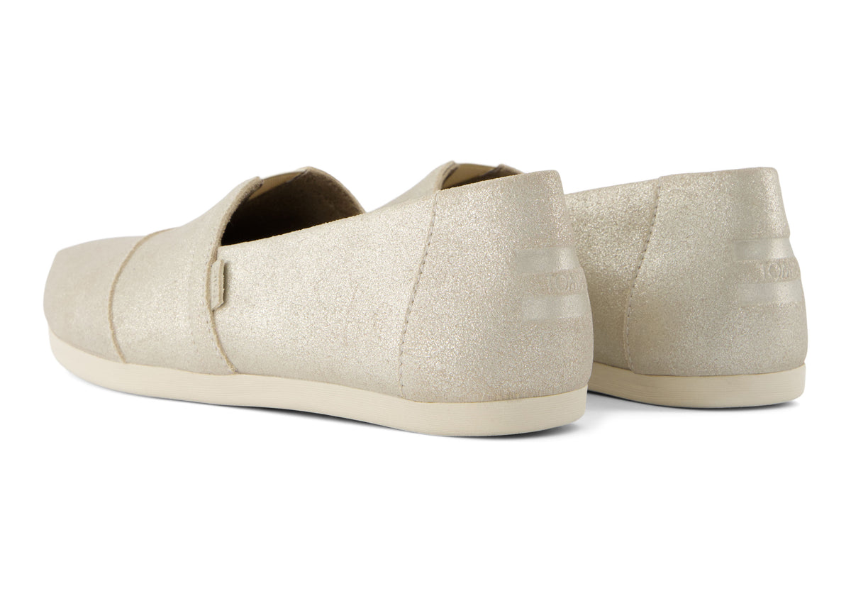 Alpargata Classic - Champagne Metallic Suede â TOMS Australia