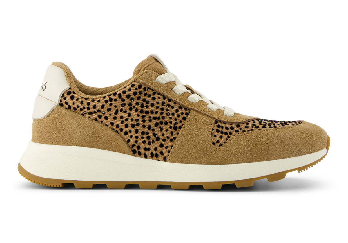 Women s TRVL Lite Retro Sneaker Toffee Mini Cheetah