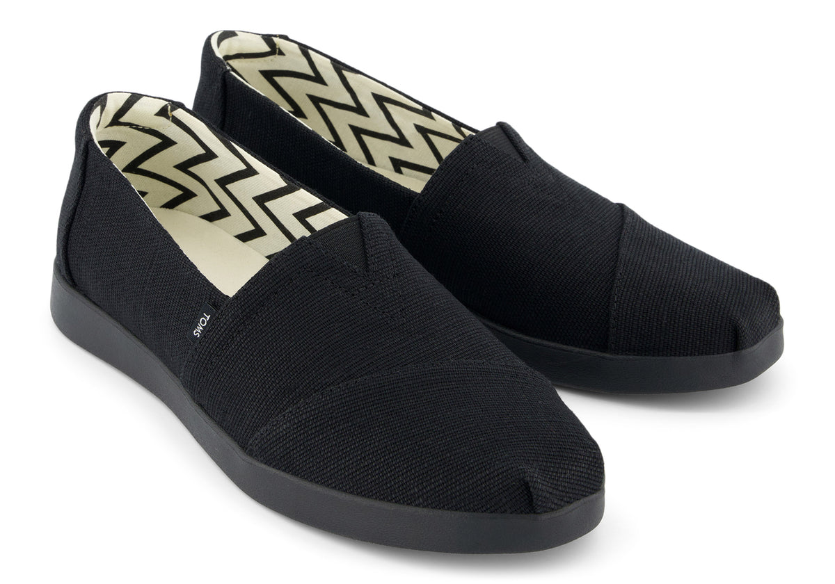 toms black alpargata