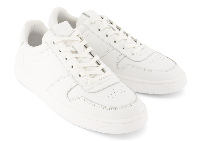 TRVL Lite Court Sneaker - White Leather