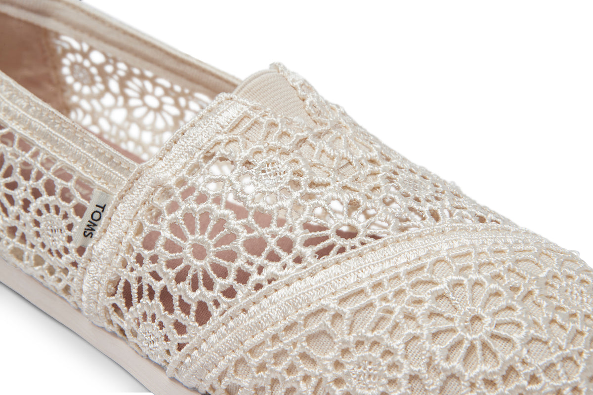 Alpargata Classic Natural Moroccan Crochet TOMS Australia